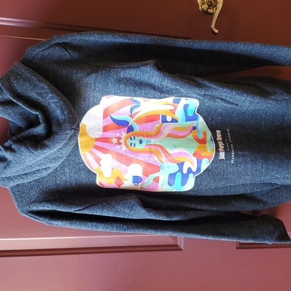 Starbucks SWEATSHIRT Reserve NWT Jade Purple Brown gray zip up hoodie Large - Picture 11 of 11